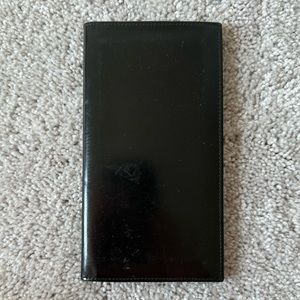 BULGARI Bvlgari long leather black wallet / checkbook holder